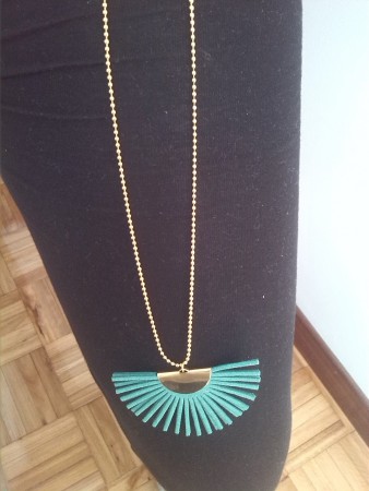 cod.00058. Cadena bolas acero " abanico". NOVEDAD